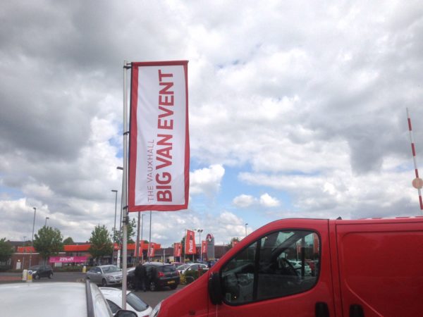 Forecourt Pole Wheel Base & Flag - Image 4