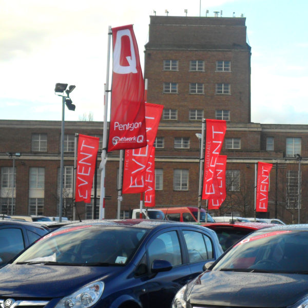 Forecourt Pole Wheel Base & Flag - Image 5