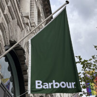 barbour wall mounted flag