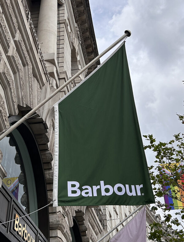 barbour wall mounted flag