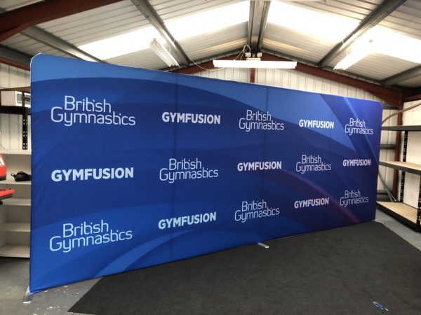 6m straight wall printed roller banner