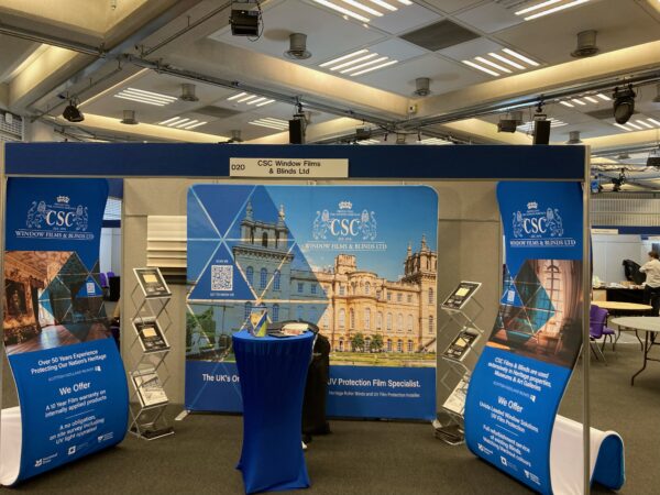 exhibition display stand example with LED lightbox