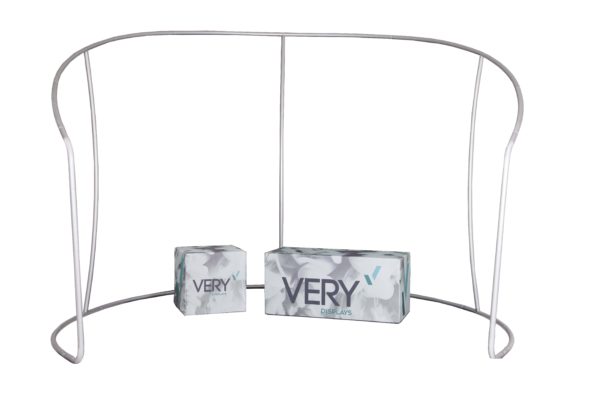 curved fabric banner booth frame