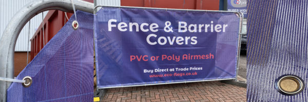 pvc mesh heras banner covers for temporary fencing