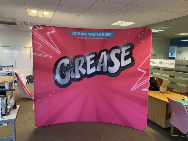 Curved Fabric Display Banner Walls