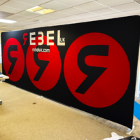 6m fabric display banner wall for promotional events.