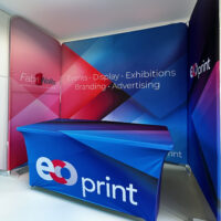 stretch custom printed textile table cloth