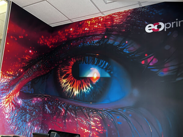 polycril wall insallation of promotional wall wraps