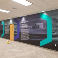 self adhesive vinyl covering for promotional wall wrap