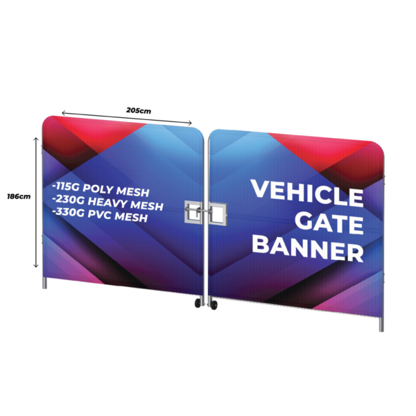 printed vehicle gate heras banner image for dimensions 1200 x 1200