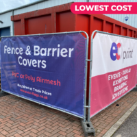 PVC Mesh heras fence temporary banner designs for building sites