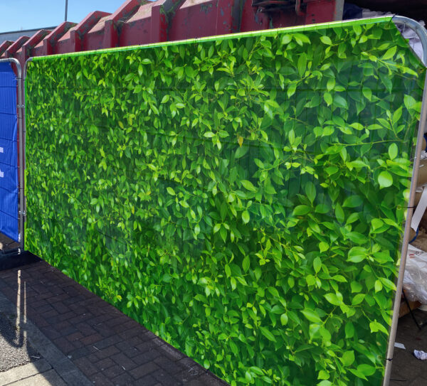 pre designed heras fence cover