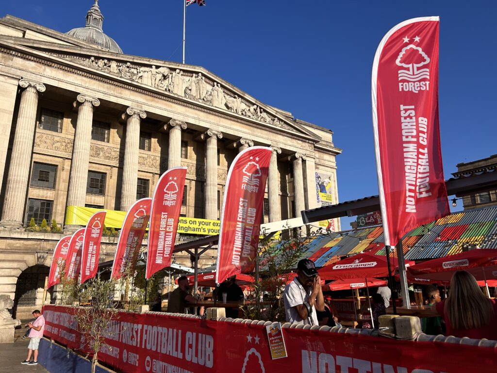 nottingham forest printed feather flags