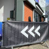 pvc mesh crowd barrier jackets