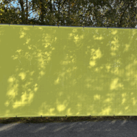 pre-printed hears fence covers